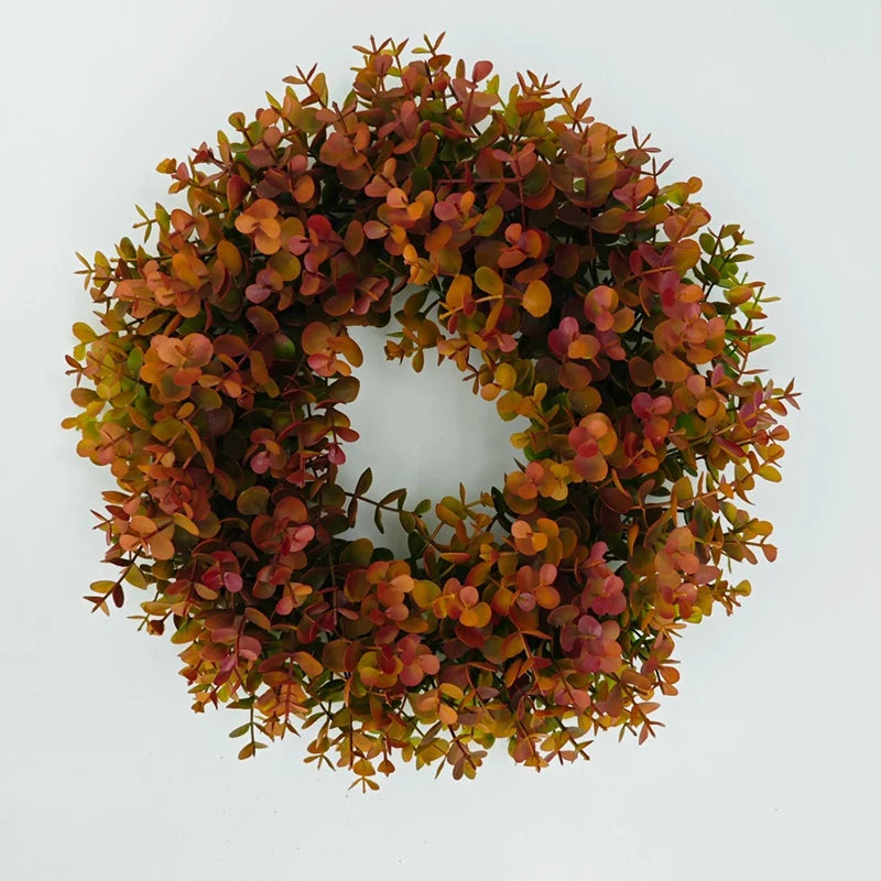 Autumn Wreath Home Decoration Outdoor Front Door Fall Wreath Room Decor Diy Wall Hanging Farmhouse Home Decoration