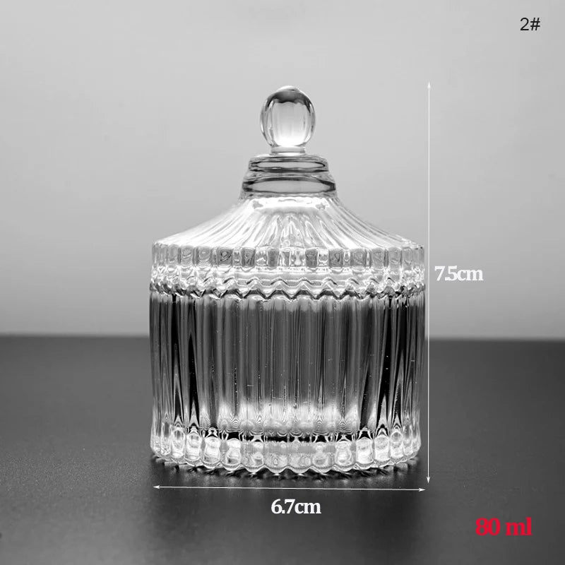 1PC Transparent Colorful Crystal Glass Acrylic Powder Liquid Relief Nail Cup Dappen Dish Lid Bowl Holder Equipment Nail Art Tool