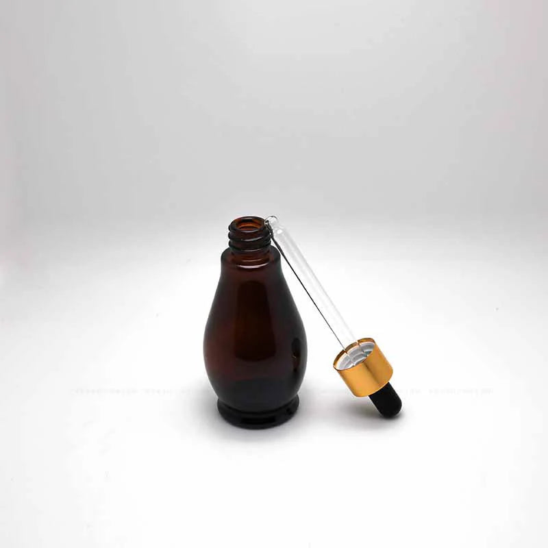 10-100ml Empty Dropper Bottle Amber Essential Oil Glass Aromatherapy Liquid Brown Drop For Massage Pipette Refillable Bottles