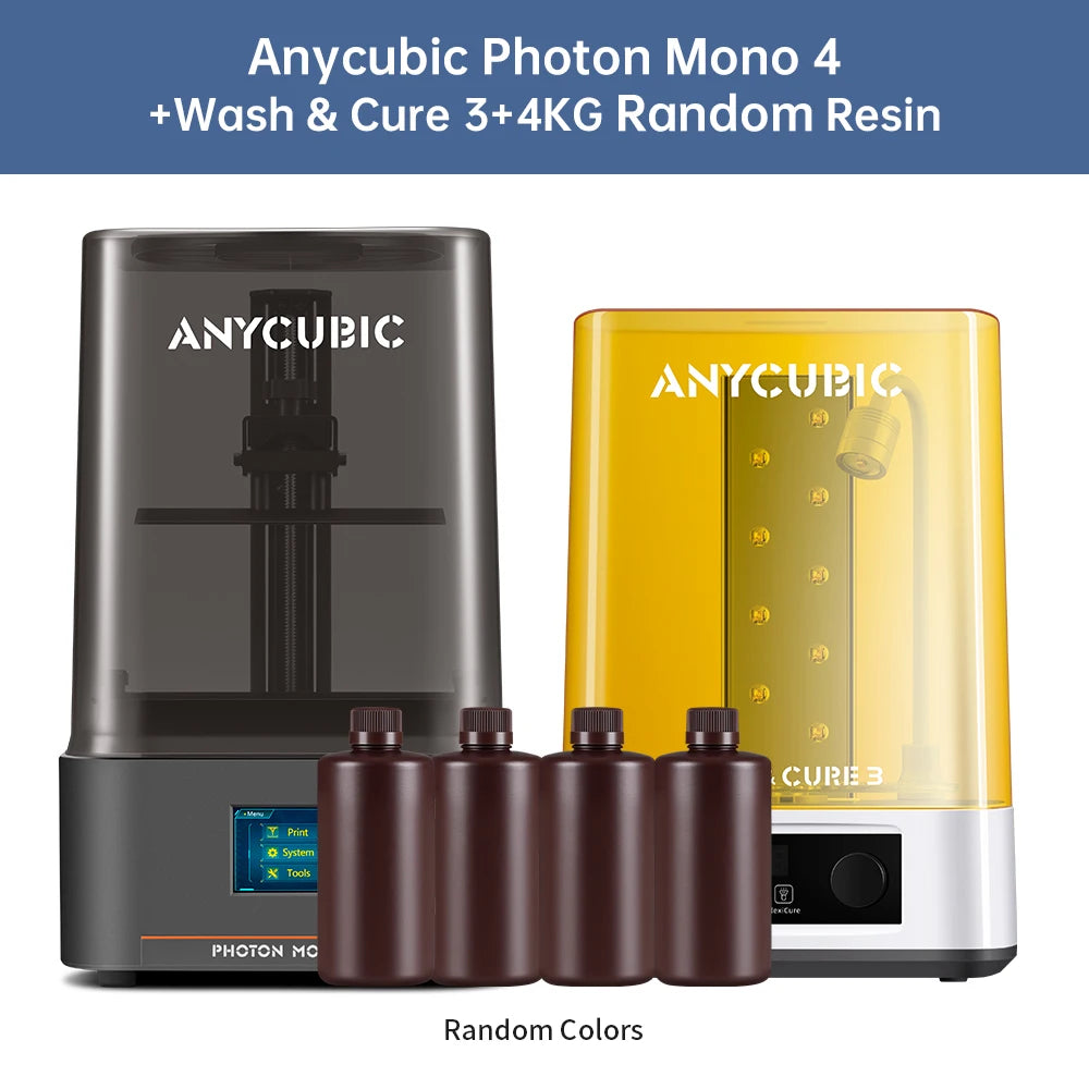 PRESALE ANYCUBIC Photon Mono 4 LCD 3D Printer with 7" 10K high-definition screen High-Speed UV Resin 3D Printing 153×87×165mm