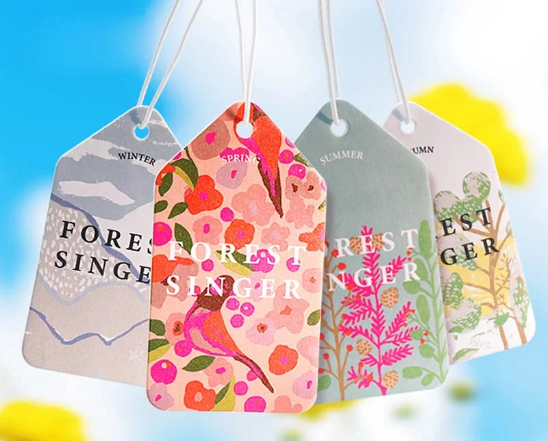 Air Freshener Four Seasons Car Perfume Long-lasting Aromatherapy Fragrance Piece Pendant  Aromatizador De Ambiente 1/3/4/8PCS