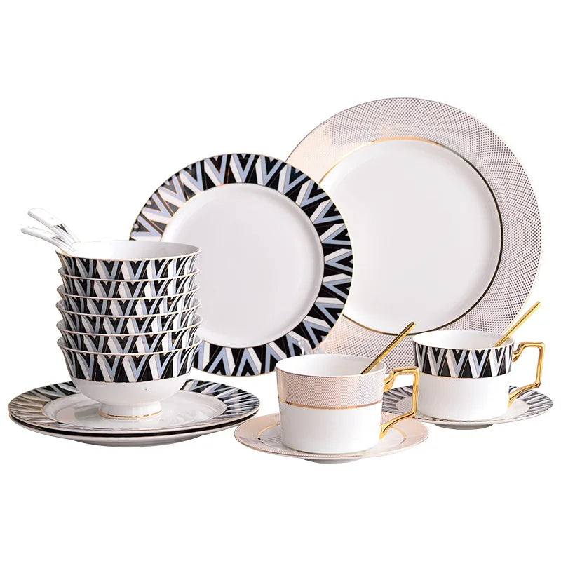 European-style Western Food Plate Steak Plate Restaurant Hotel Club Plate Luxury Dinner Plate Cutlery Set Chaffing Dish