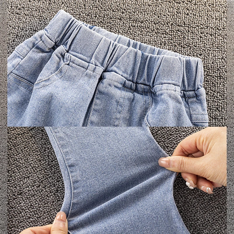 Jeans for Girls Pants Teenagers Kids Clothes Baby Denim Trousers for young Girls Teens Costumes 4 5 6 7 8 9 10 11 12 13 14 Years