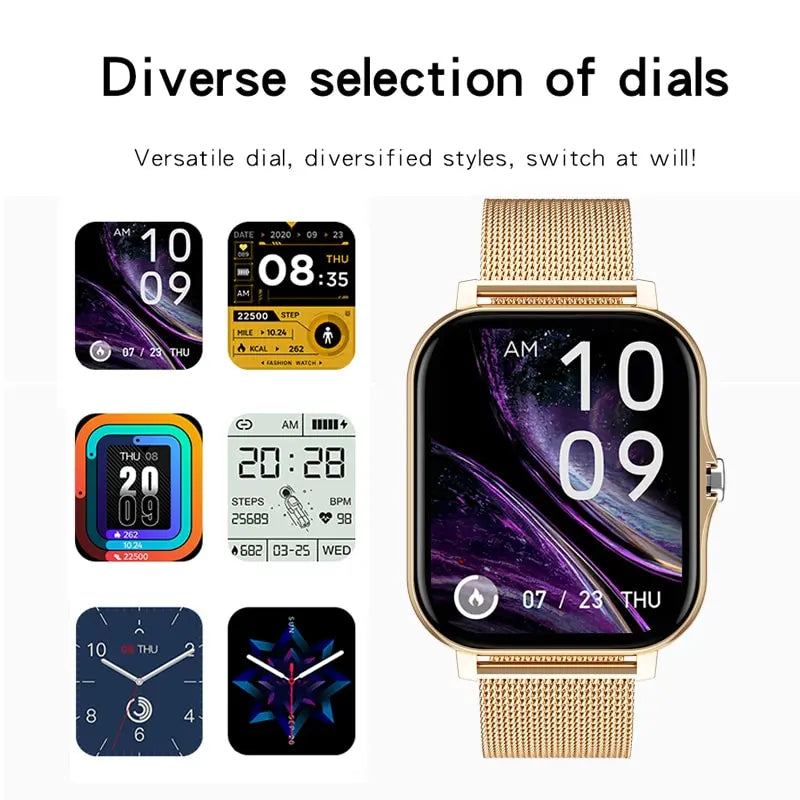 1.69" Smart Watch For Men Women Gift Full Touch Screen Sports Fitness Watches Bluetooth Calls Digital Smartwatch Wristwatch New