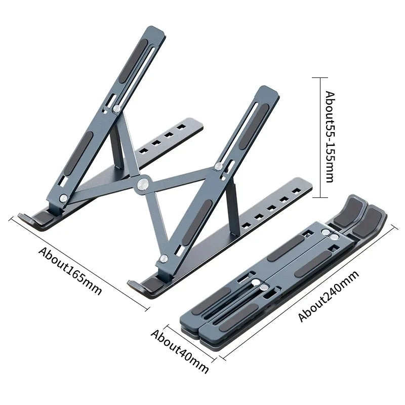 Portable Laptop Stand Aluminum Notebook Docking Station Computer Bracket for Macbook Computer Accessories Foldable Laptop Holder