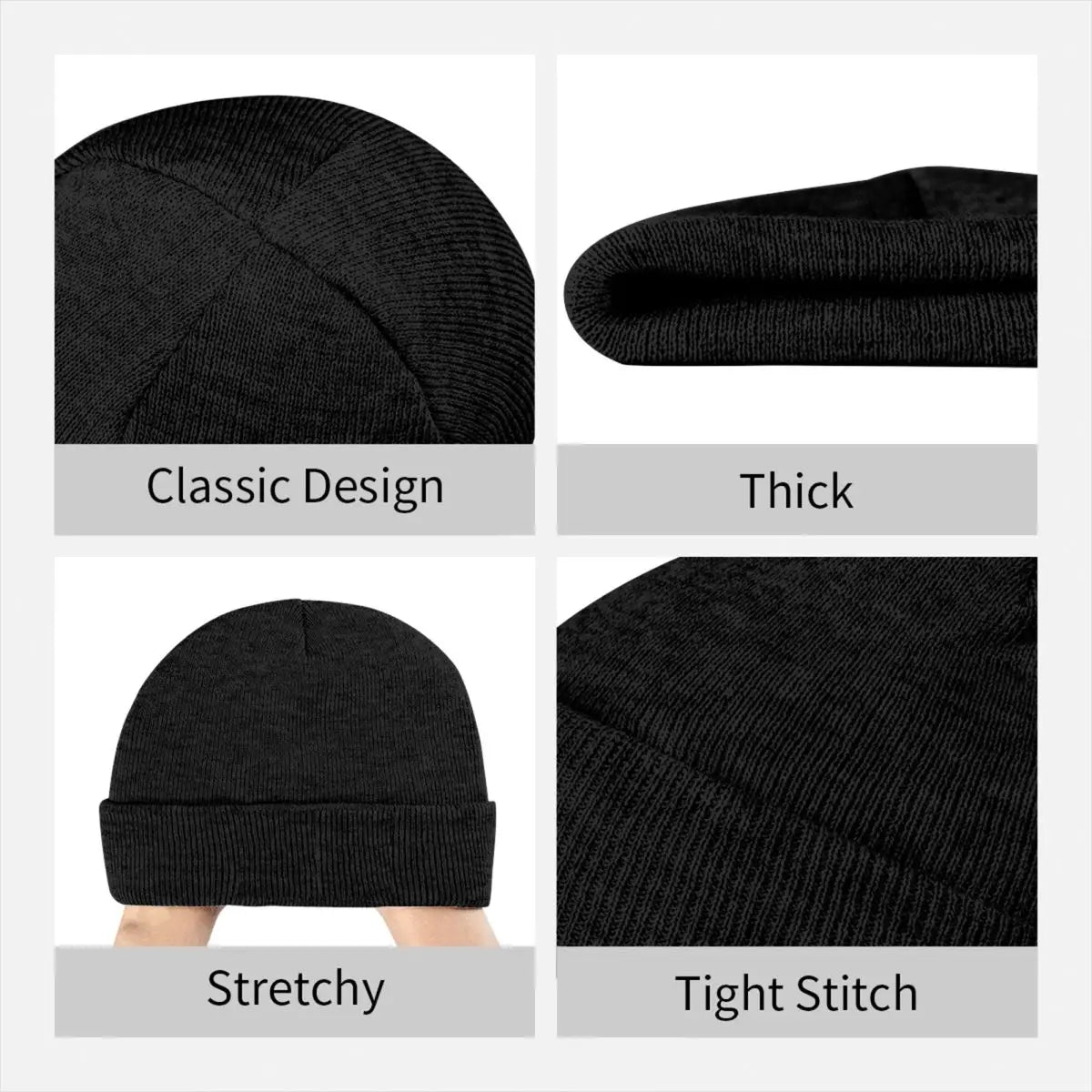 Mickey Mouse Thumbs Up Best Grandpa Ever Father-s Day Bonnet Hats Knitting Hat Men Women Cool Warm Soft Beanie Hats Autumn Cap