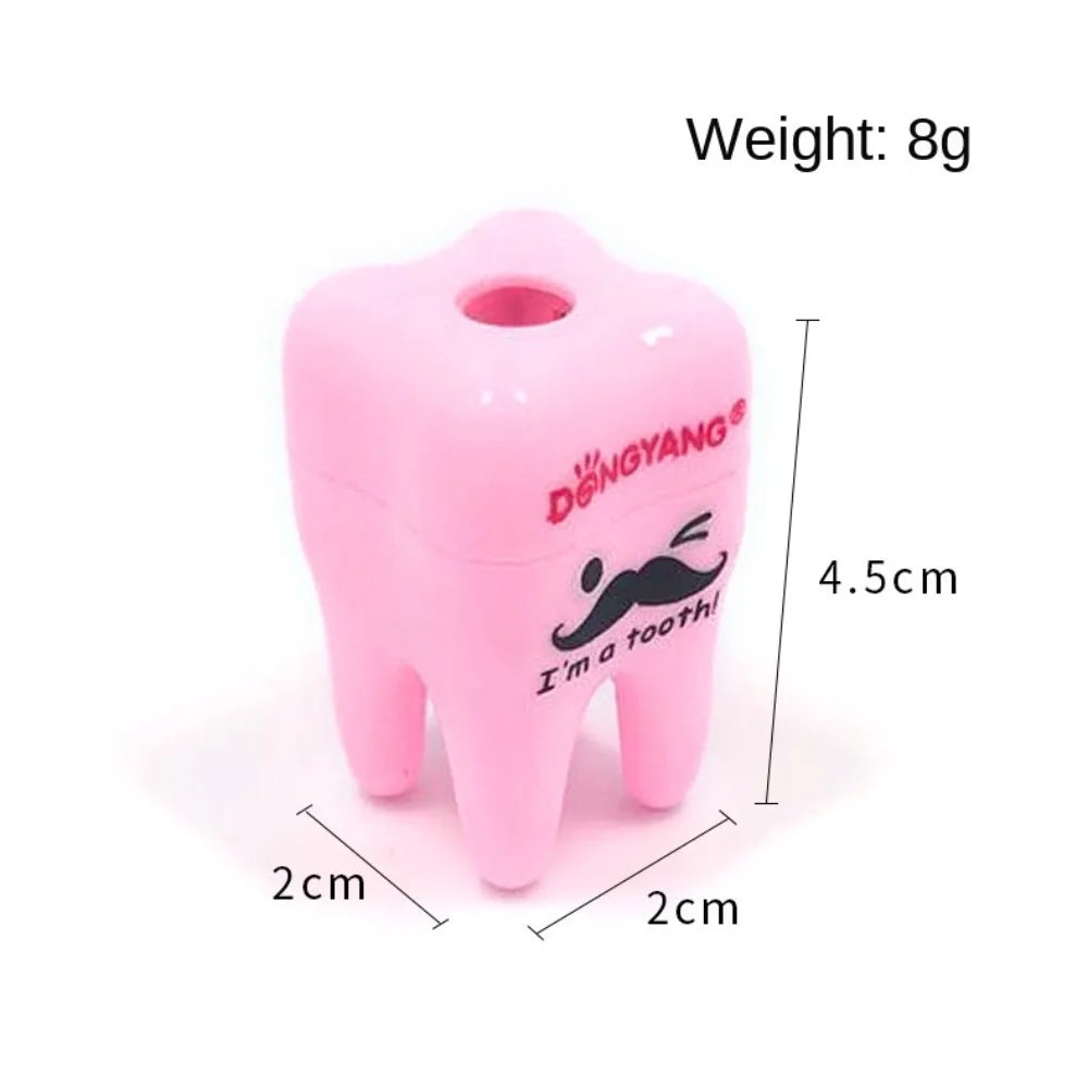 Kawaii Teeth Shape Pencil Sharpener Creative Pencil Cutting Tool Student Stationery Gift Makeup Tool Office School Supply