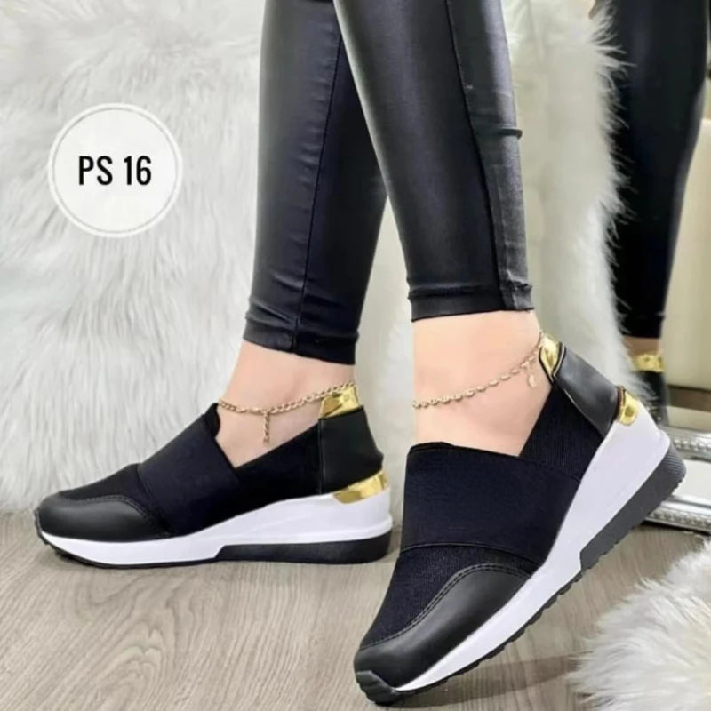 Women's Shoes Trend 2024 Autumn Fashion Tennis Slip-on Casual Sneaker Platform For Wedges Running Luxury Designer Ladies Loafers