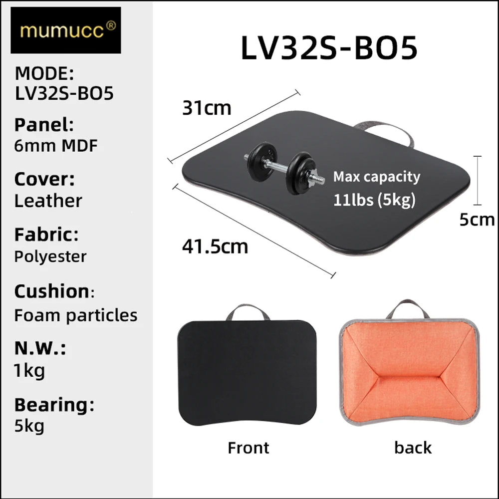 MUMUCC Multifunctional  Portable Car Laptop Table,Large Particles Pillow Desk in Bed,Small Computer Desk,Gaming Mouse Pad