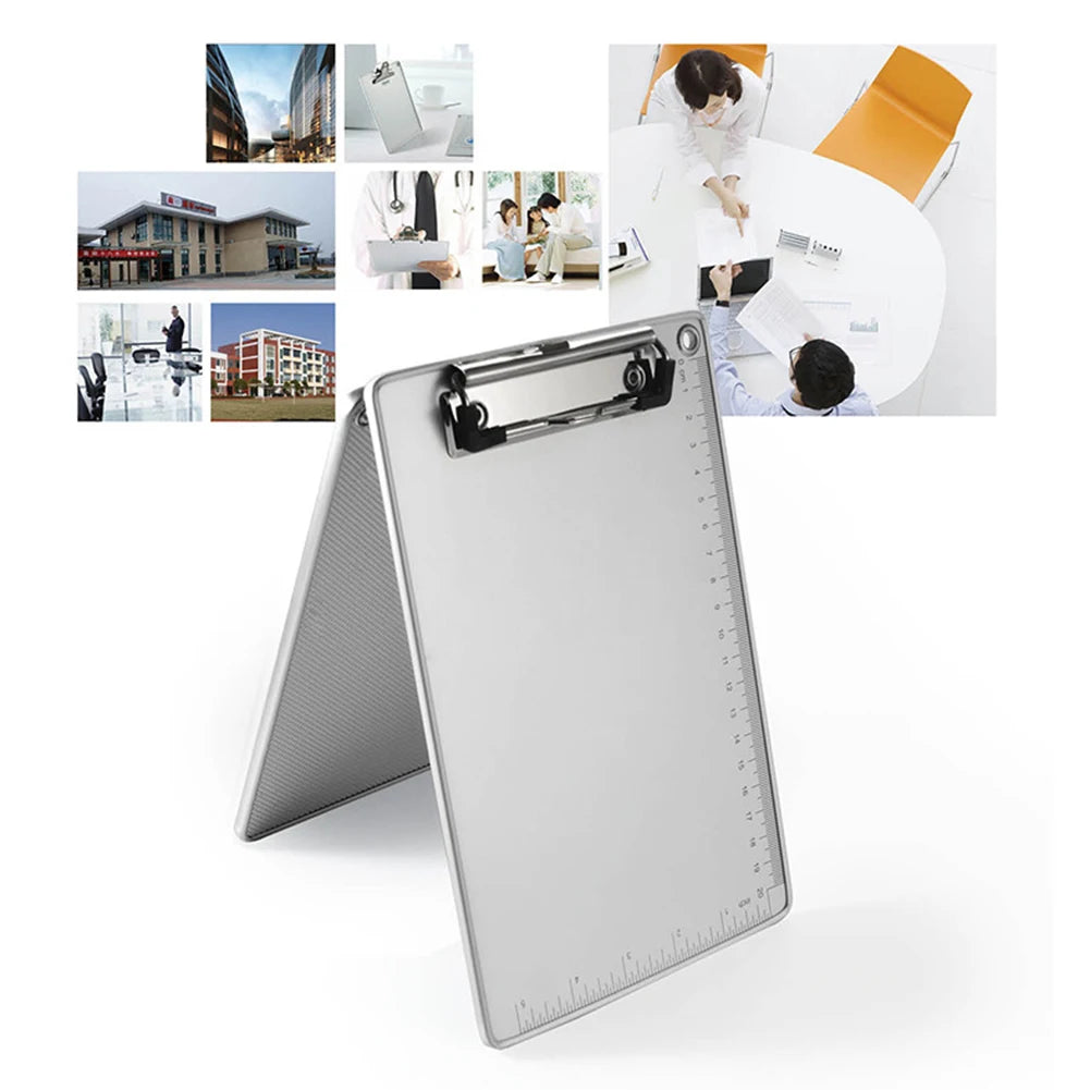 A4/A5 File Folder Clipboard Aluminum Alloy Clip Board Loose-leaf Notebook File Writing Clamp Paper Holder Office School Supplies