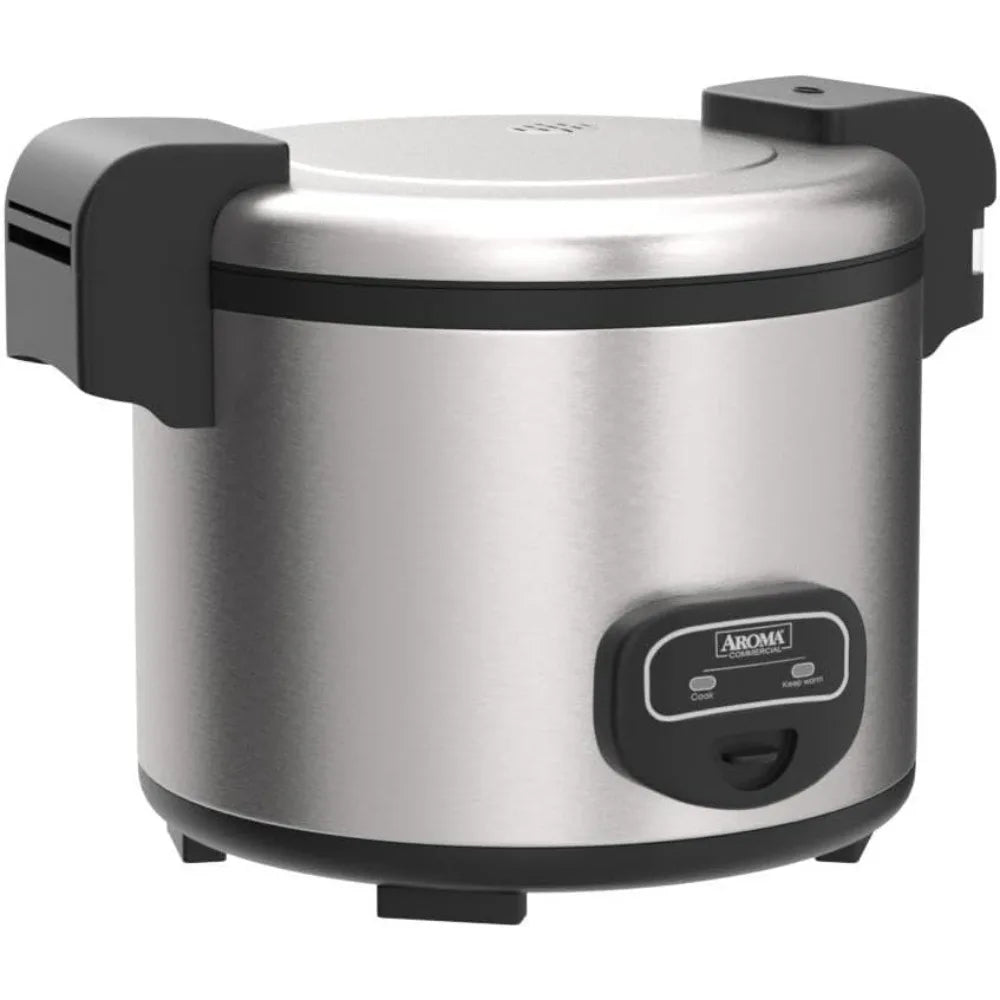 Housewares 60-Cup (Cooked) (30-Cup UNCOOKED) Commercial Rice Cooker, Stainless Steel Exterior (ARC-1130S), Silver