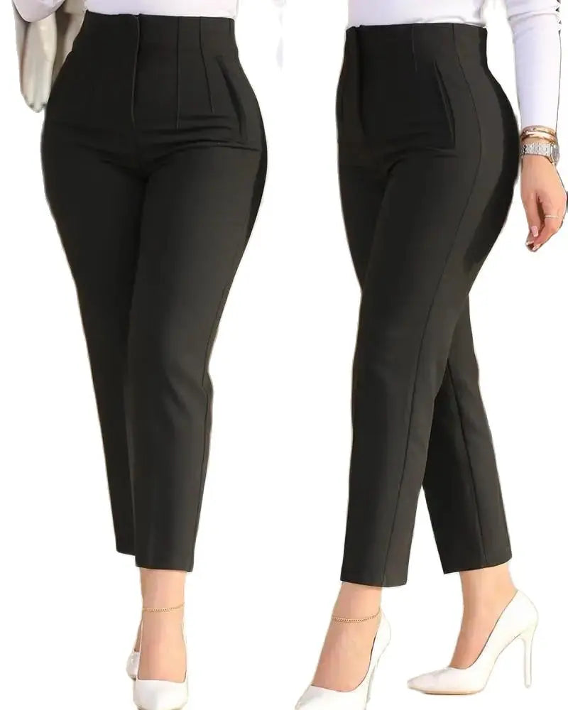 2023 Casual Harem Pant Women's Solid Color High-waisted Official Pants Ol Ladies Pants Womens Dress Pant Formal Suit