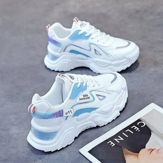 Women Sneakers Fashion Versatile SpringAutumn Casual Shoes Ladies  Platform Brand Dad's Shoes Breathable Jogging Tennis Trainers