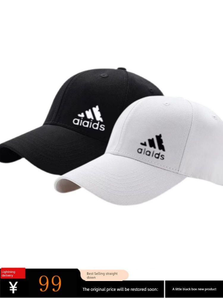 A & Shy; Dida & Shy; Si Peaked Cap Men's and Women's Same Style Spring and Summer Pure Cotton Handsome Sports Baseball Cap Casual Couple Sun Hat