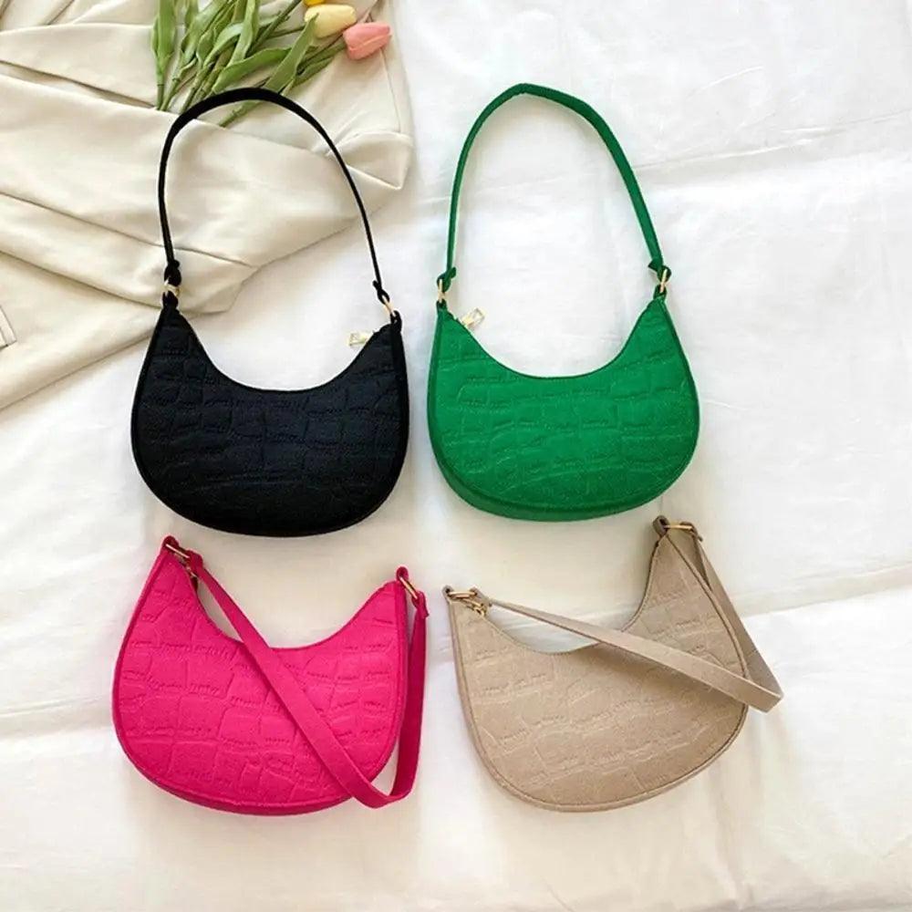 Mini Shoulder Underarm Bags Fashion Women Handbags Small Solid Color Casual Female Green Pouch Hot Sale Ladies Leather Tote Bag