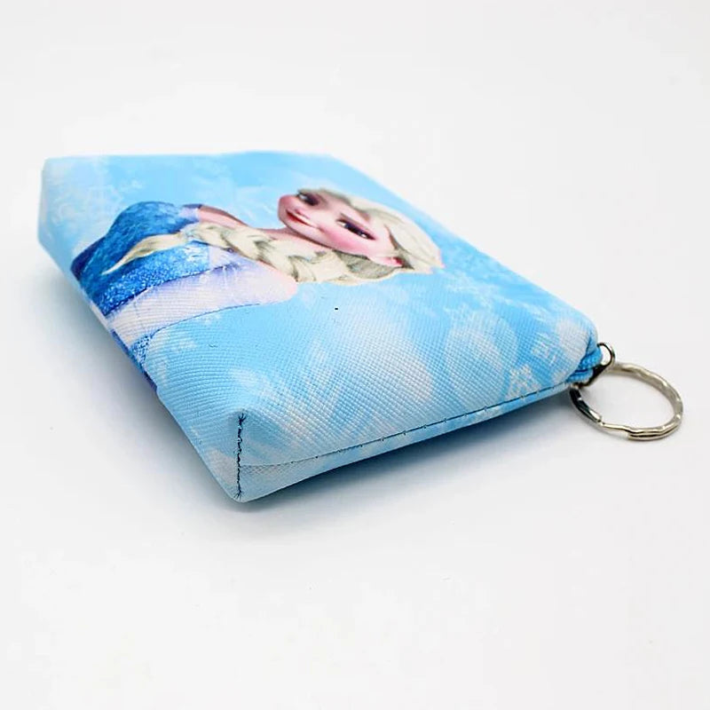 New Cartoon Coin Purse Frozen Elsa Anna Princess Girls Key Case Wallet Children Snow Queen Earphone Bag Women Bank Card Coin Bag