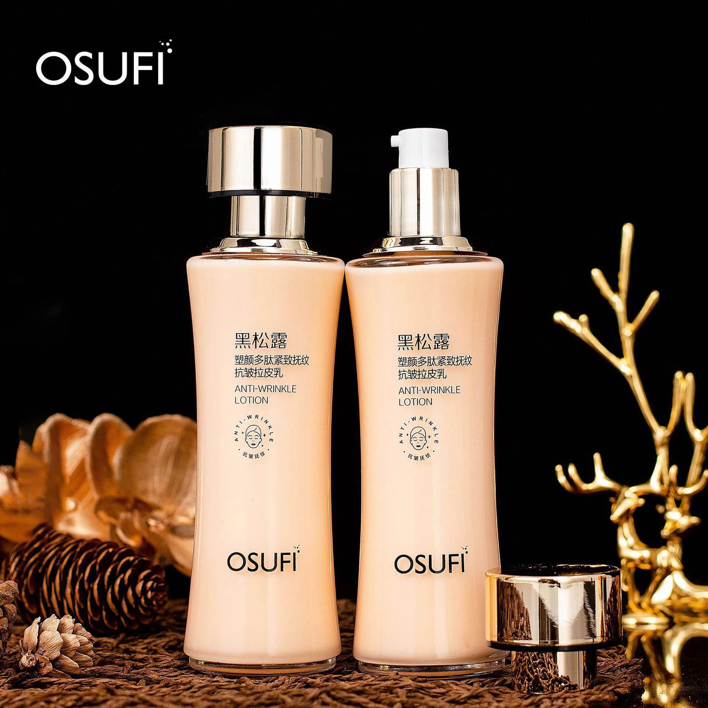 OSUFI Black Truffle Polypeptide Beauty Firming Lifting Facial Lotion Nourishing For Face Skin Care Products Makeup Emulsifiers