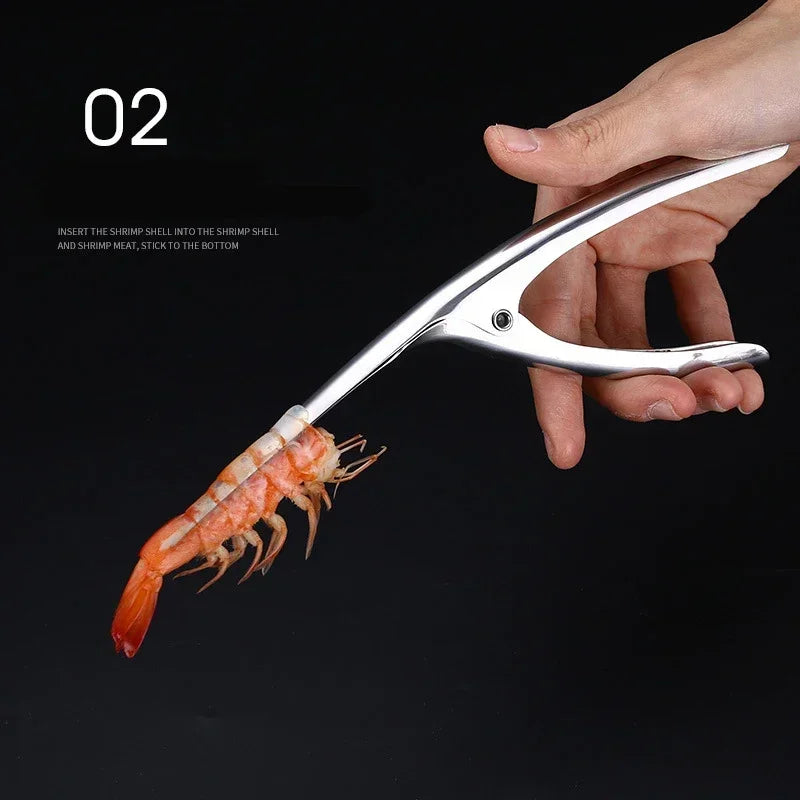 Kitchen Appliance Stainless Steel Shrimp Peeler Prawn Peeler Line Cutter Cleaning Shrimp Line Fishing Lobster Peel Seafood Tool