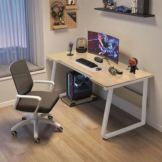 Gaming Desk Computer Writing Table Student Art Modren Simple Style PC Wood Suitable for Home.