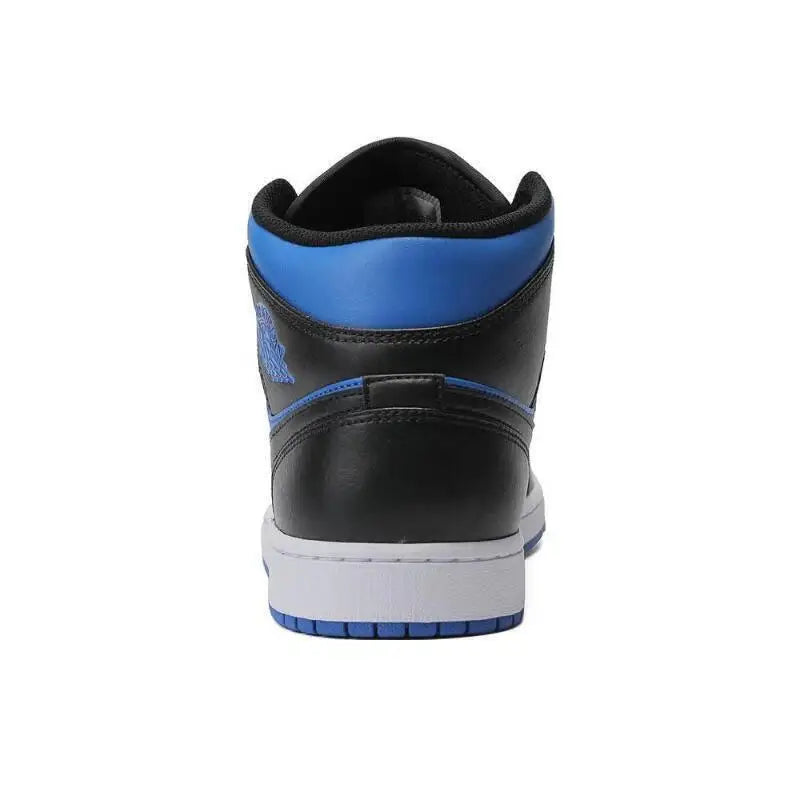 Nike men's shoes NIKE AIR JORDAN AJ1 men's black and blue high-top retro sneakers