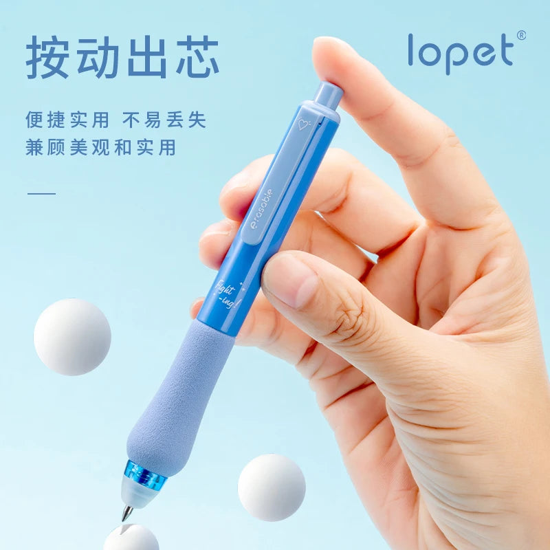 Cute Erasable Gel Pen 0.5mm Blue Friction pen for writing School Office supplies Kawaii Korean Stationery