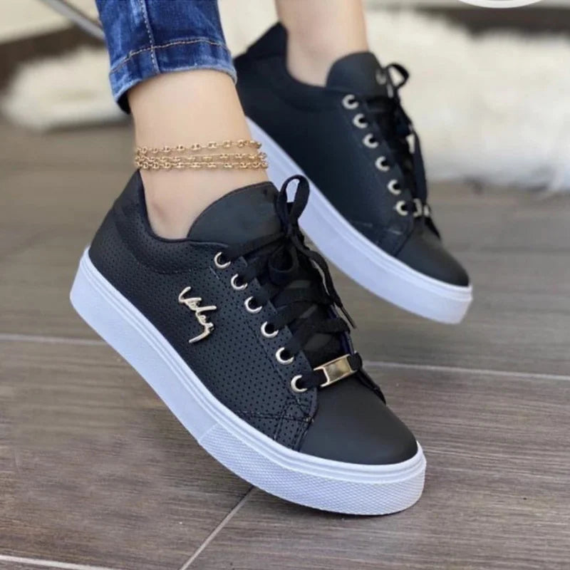 Women's Sports Sneakers Platform Shoes Fashion Wedges Female Tennis Casual Lace Up Running Ladies Footwear 2023 Zapatillas Mujer