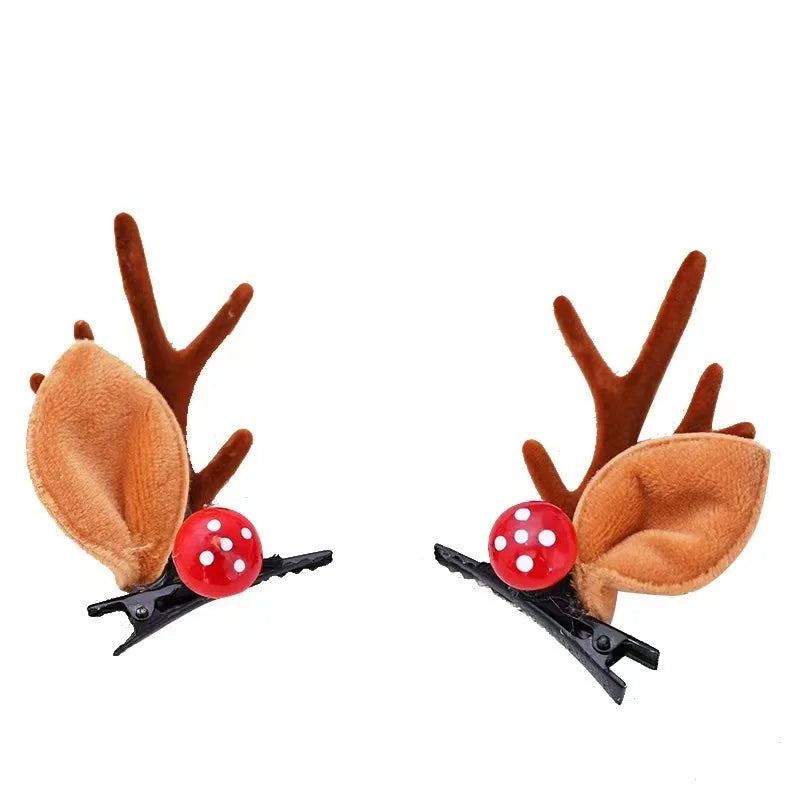 Christmas headpieces hair clips reindeer antlers hair clips Santa Claus decorations holiday accessories toys holiday gifts