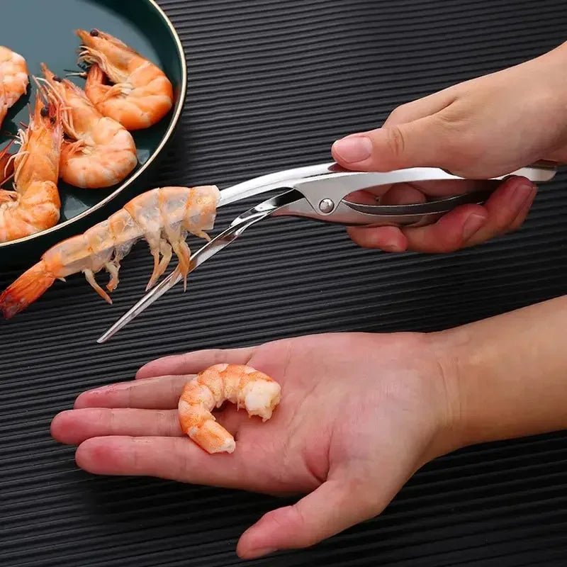 Kitchen Appliance Stainless Steel Shrimp Peeler Prawn Peeler Line Cutter Cleaning Shrimp Line Fishing Lobster Peel Seafood Tool