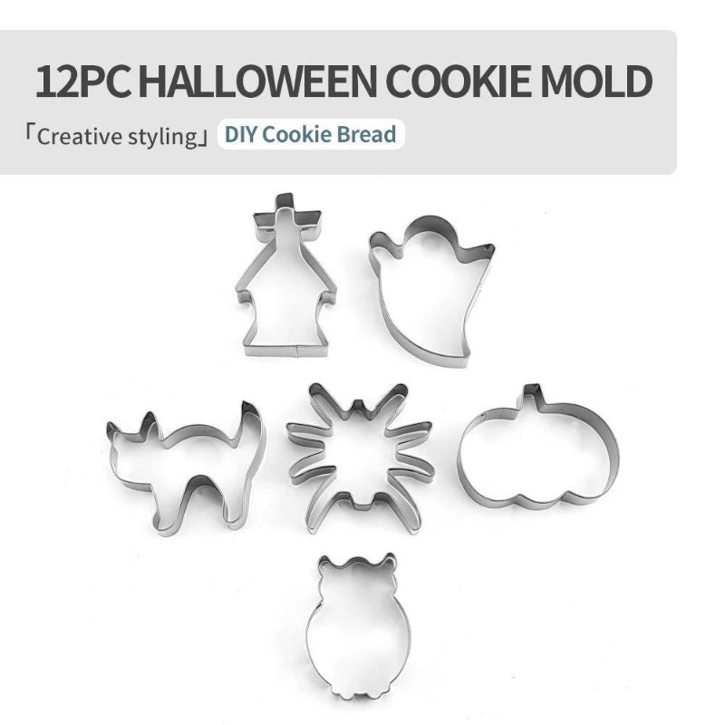 Halloween Cutter Cookies Utensils Cookie Stencil Housewares Kitchen Accessories Cakes Decorations and Tools to Decorate Cookies