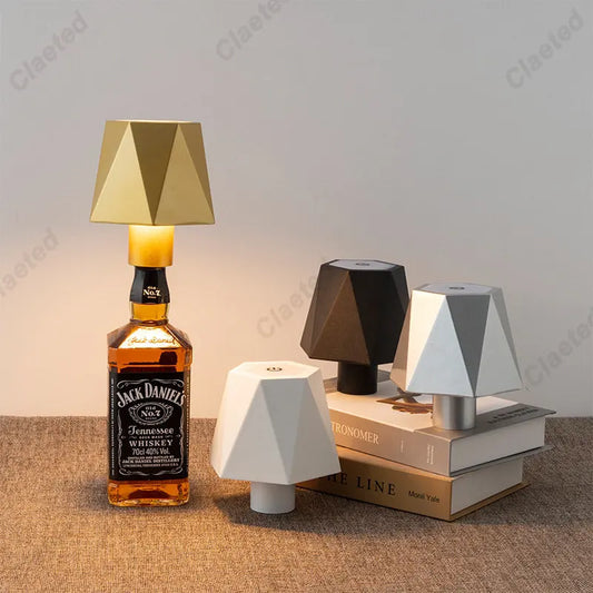 LED Wine Bottle Lamp Head Table Lamp Removable and Removable Portable Charging Decoration for Bar Cafe Atmosphere Night Light