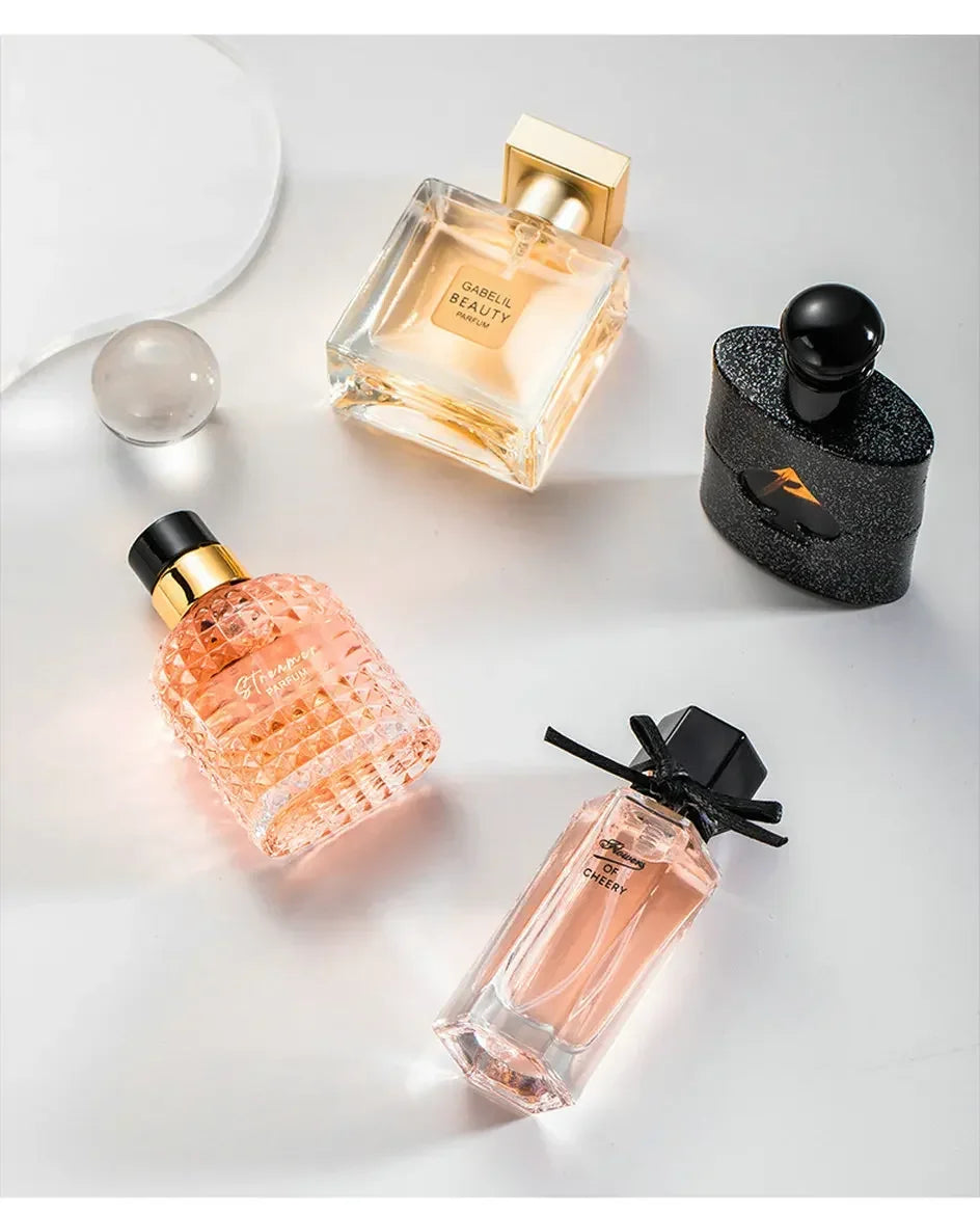 Women's Perfume Set of 4 Floral & Woody Fragrances Long-Lasting EDT Gift Set for Women 105g Total Elegant Scent Collection