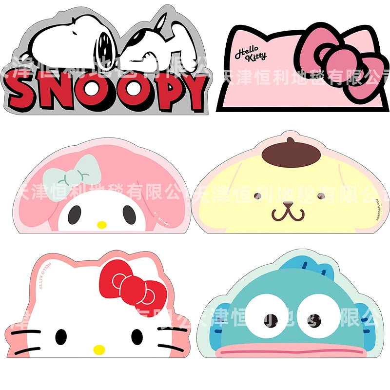 Kawaii Snoopy Bathroom Shower Carpet Anime Fashion Household Bedroom Living Room Non Slip Floor Mat Accessories Gifts Decor Toys