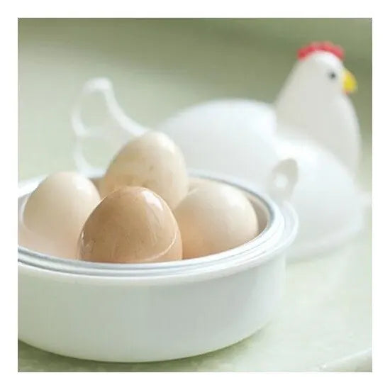 Kitchen Eggs Steamer Chicken Shaped Microwave 4 Egg Boiler Cooker Portable Kitchen Cooking Appliances Steamer Home Egg Poachers