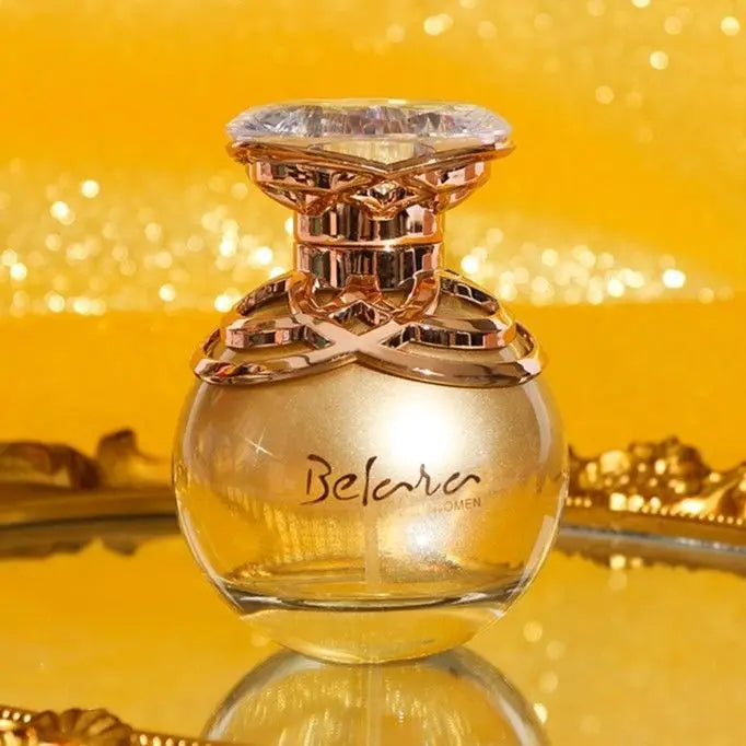 Golden Fruity Perfume Long Lasting Elegant Scent Pear Freesia Vanilla Musk Notes Luxury Fragrance Women Sweet Floral Fragrance