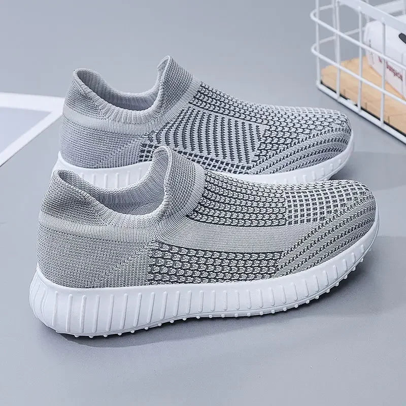 Sports Mesh Breathable Flat Athletic Sneakers Female Footwear Low Women's Shoes Pink Slip on New Arrival 2024 Spring Original In