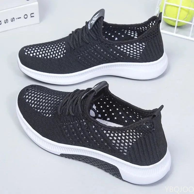 Women Flat Casual Shoes Fashion Breathable Mesh Vulcanized Shoes Women Sneakers Summer Ladies Boat Shoe Zapatos Para Mujer