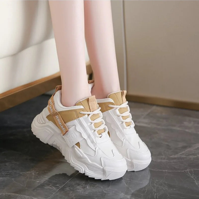 Women Running Shoes Korean Casual Breathable Flat Sneakers for Female Platform Footwear Tennis Ladies Trainers Vulcanized Shoes