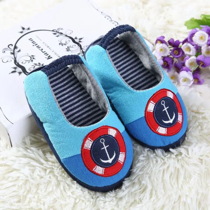 Fashion Spring Autumn Animal Kids Living House Shoes Children Boys Girls Cotton Slipper Comfortable Indoor Floor Shoes