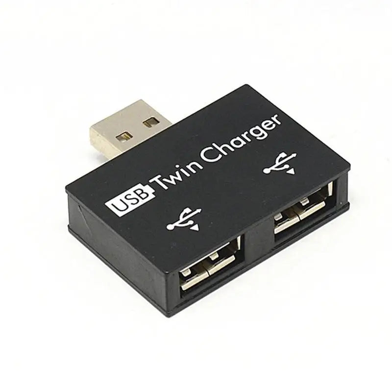 2 In 1 Hub Computer 2 Port Female USB Hub Adapter Converter USB 2.0 Splitter Charging Accessories For Phone Laptop PC K4W9