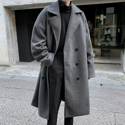 Long Men's Coats Winter Clothes for Men Coat Long Padding Jackets Windbreaker Men´s Overcoat Parkas Korean Luxury Clothing 2024