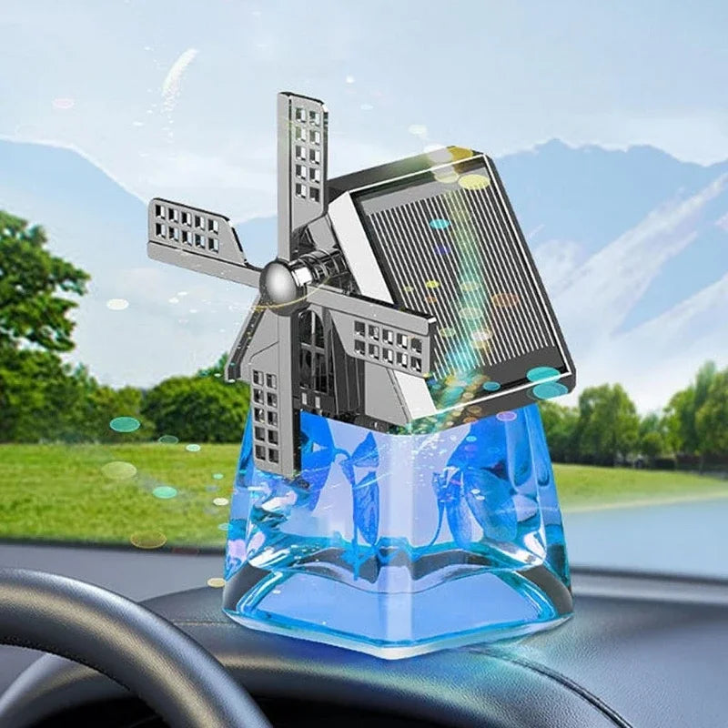 Truck Car Windmill Aromatherapys Diffuser Decor Air Freshener Solar Energy Rotating Essential Oil Diffuser With Rotation