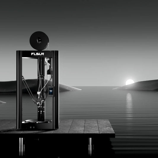 Almost Brand New FLSUN SR Super Racer FDM 3D Printer Delta High Speed Removable Lattice Hot Bed 32-Bit Processor US/DE Shipment