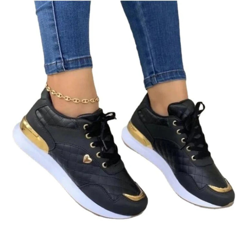 Sneakers Women Lace Up Flats Ladies Outdoor Running Walking Shoes Comfortable Breathable Female Footwear Big size zapatos mujer