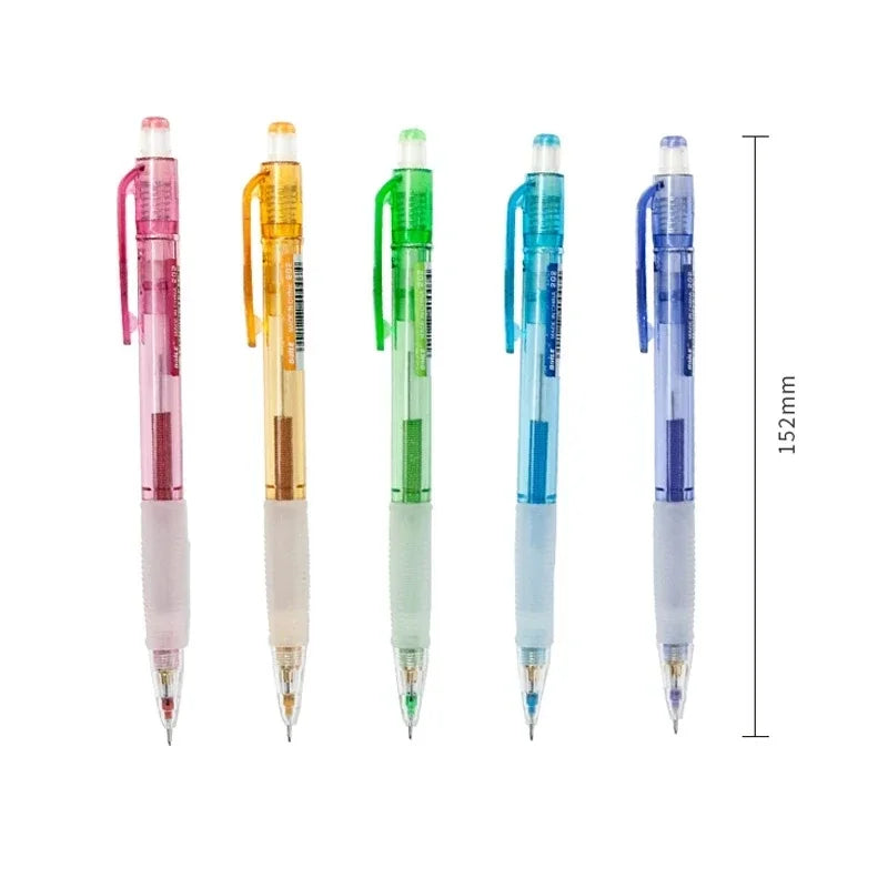 3pc/set Translucent Colorful Mechanical Pencil 0.5/0.7mm Lead School Writing Tool Art Painting Supplies Korean Kawaii Stationery