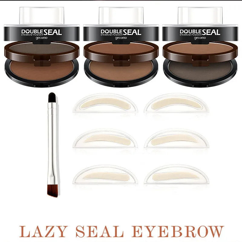 Eyebrow Shadow Set Eyebrow Powder Seal Waterproof Eyebrow Stamp Natural Shape Brow Stamp Powder Quick Makeup Kit beauty health