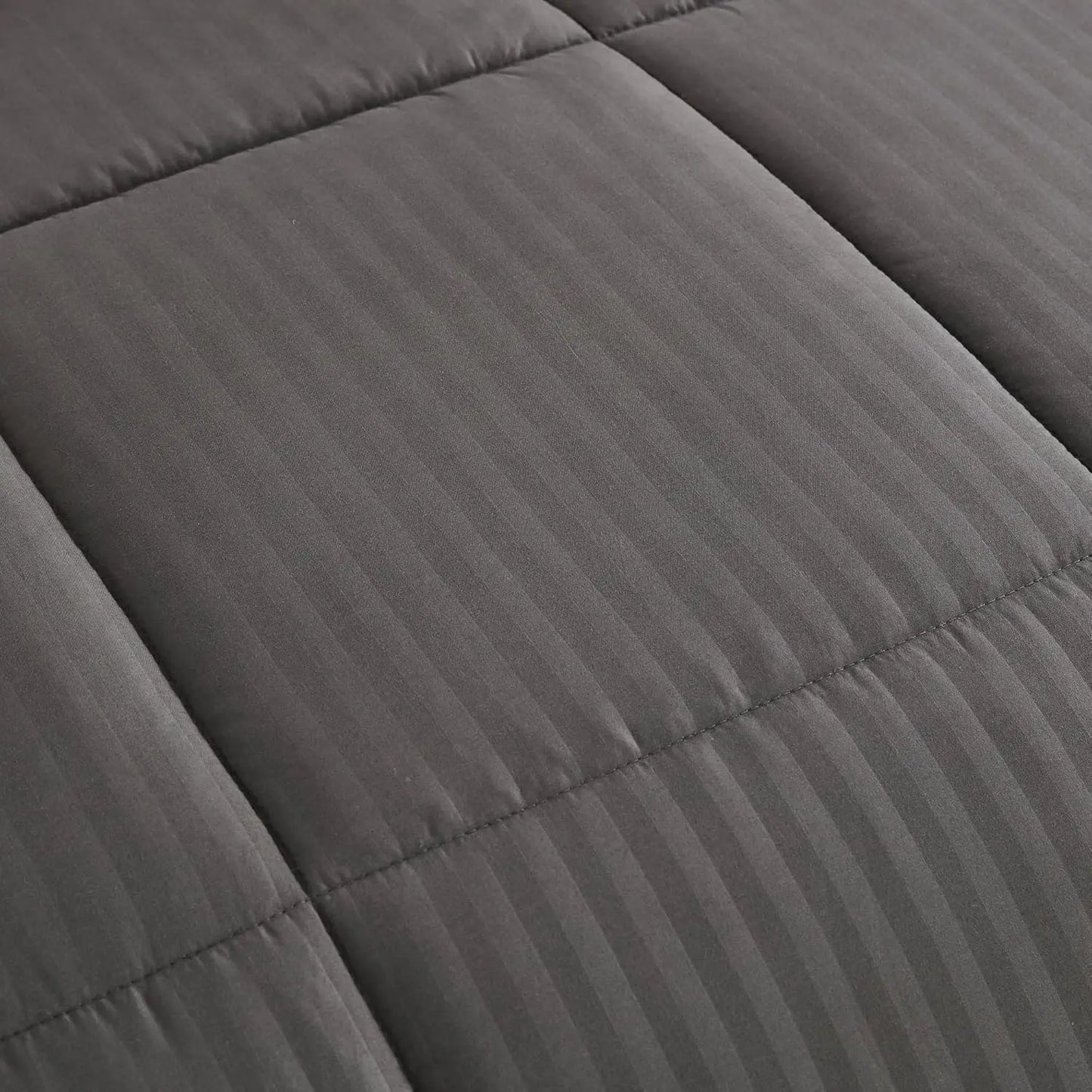 Bed Skirt, Fitted Sheet, Flat Sheet, 2 Pillowcases, 2 Pillow Shams, Queen, Dobby Gray