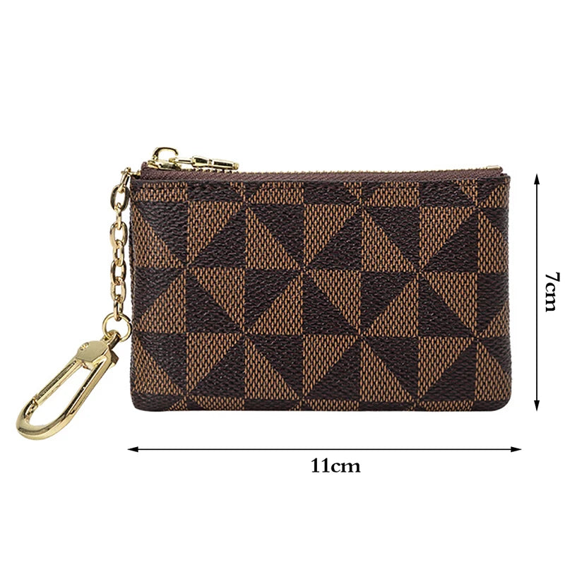 Luxury Coin Purse Mini Purse With Chain Zipper Ladie Small Money Wallet Male Key Coin Storage Bag Handbag