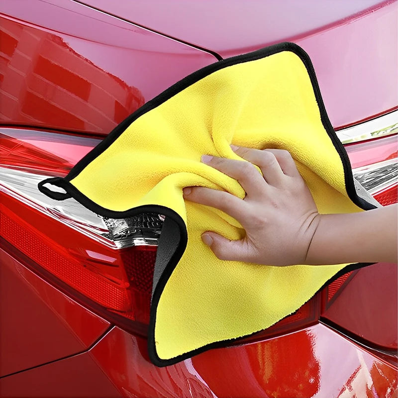 5/1pcs Microfiber Cleaning Cloth Thicken Car Washing Drying Towels Household Kitchen Wiping Rags Windows Glass Cleaning Cloth