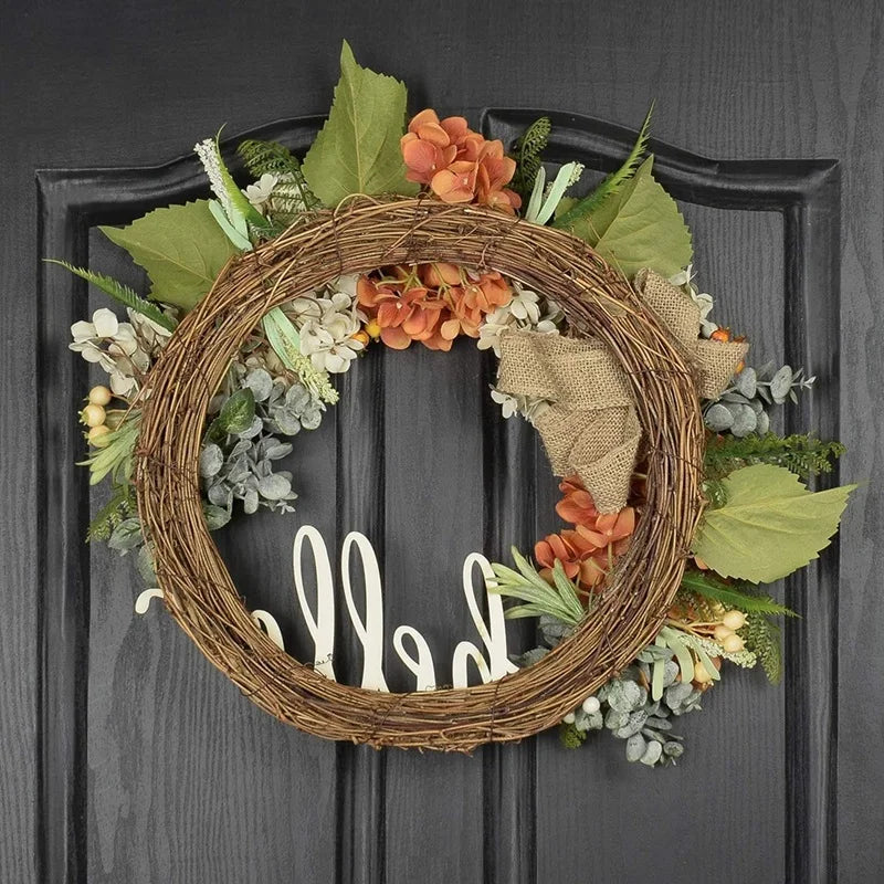 Fall Wreath, Wreath For Front Door, Hydrangea Wreath, Autumn Wreath, Wreath For Fall Decor Thanksgiving Autumn Easy Install